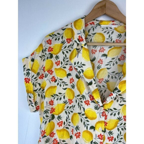 Lush Women's Lemon Print Top Size Small - Picture 4 of 10